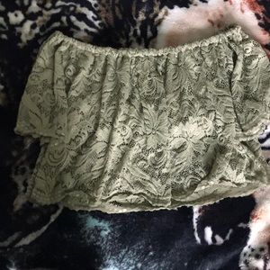 Lace crop top